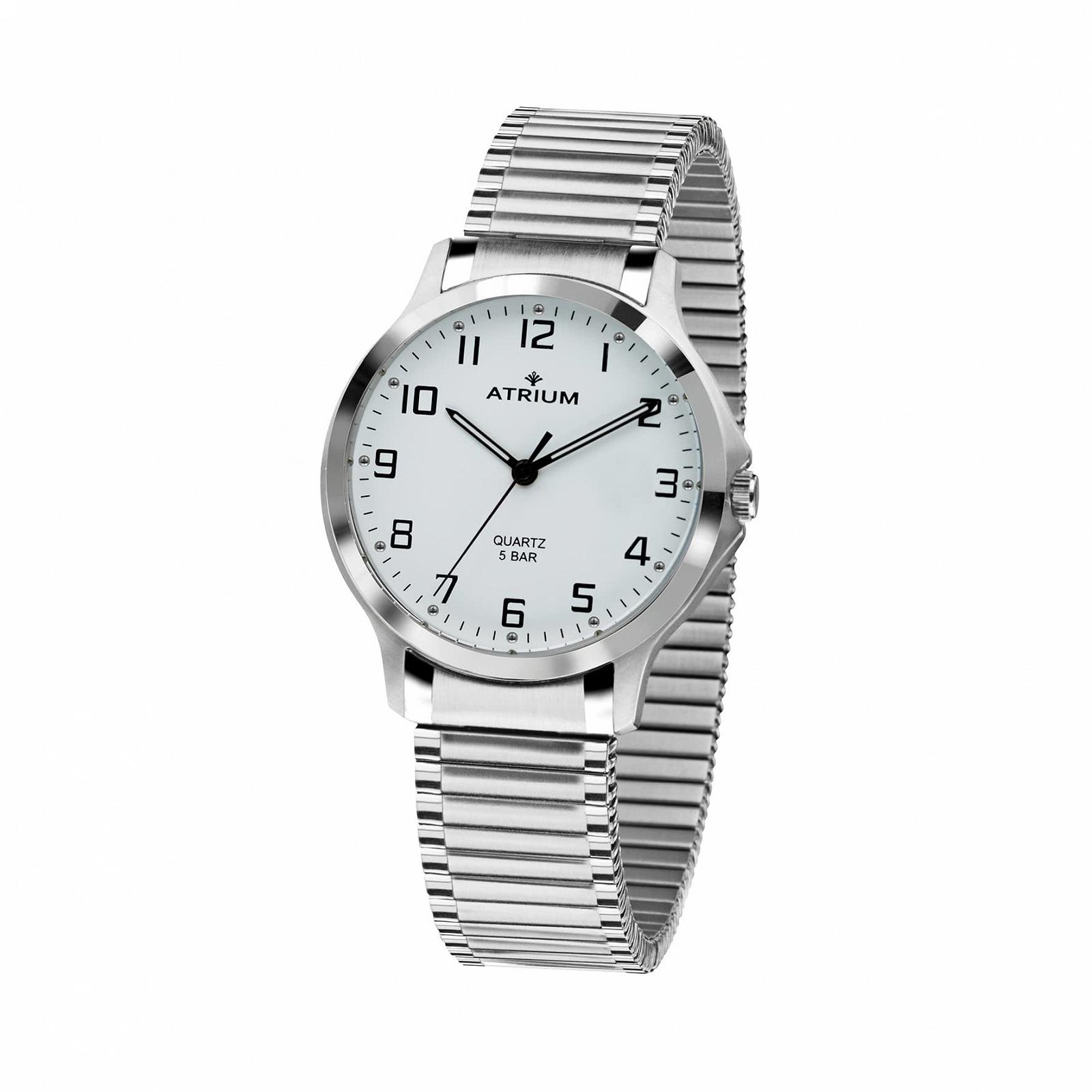 Женские аналоговые кварцевые часы Atrium A13-50, нержавеющая сталь, серебристый, серебристый браслет, фото №1