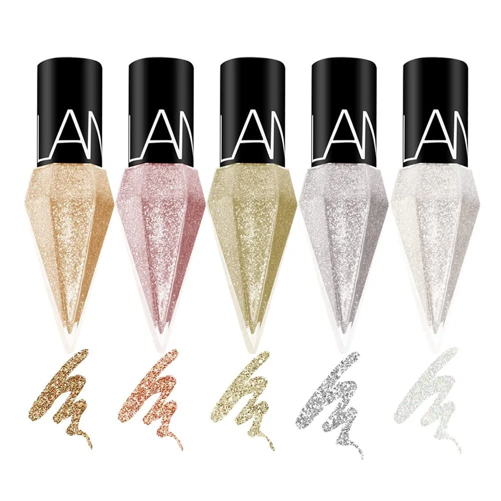 Подводка для глаз WINBST Перламутровая Блестящая, 5 штук Бриллиантовая Жидкая, фото №2