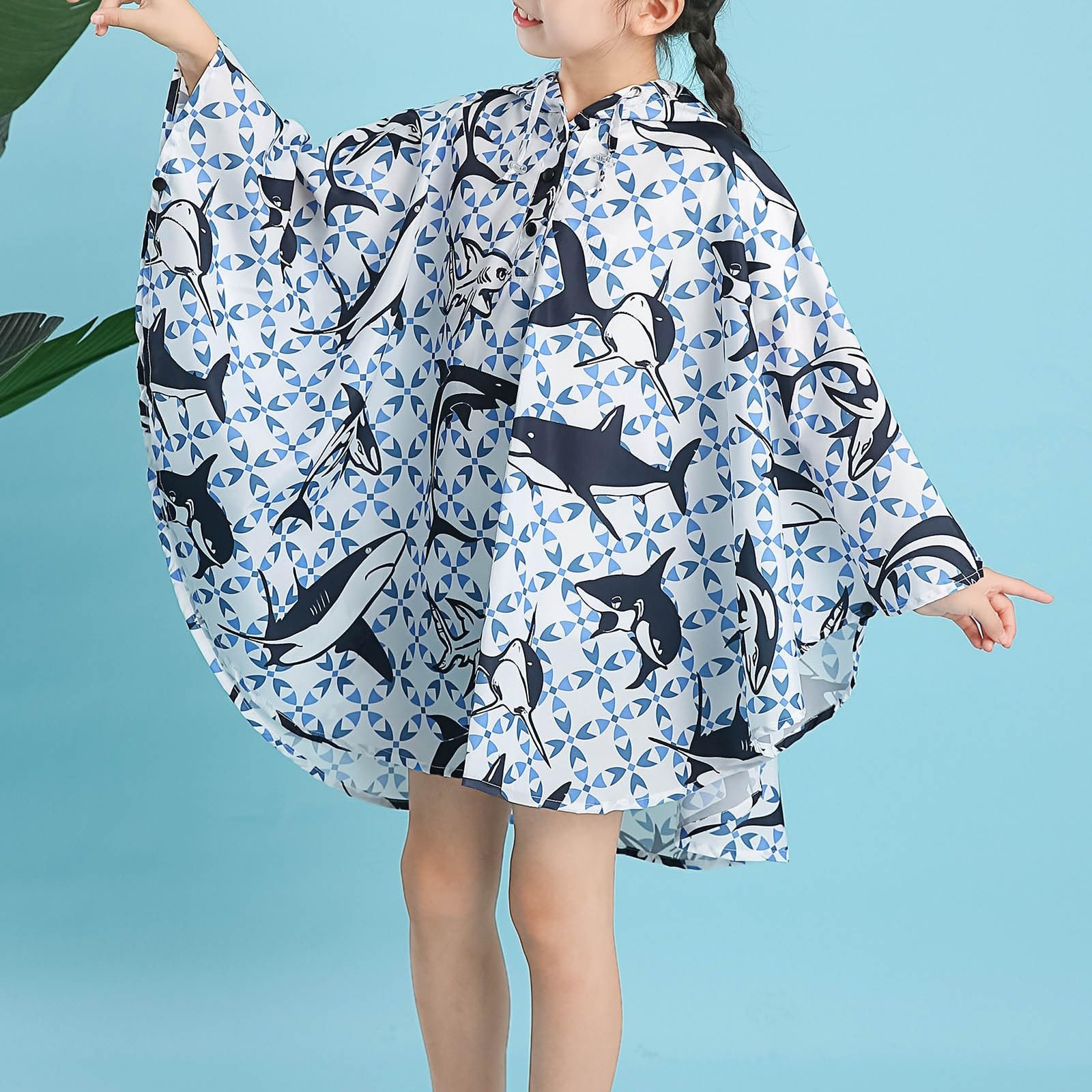 Легке спортивне дощове пончо для дівчат, фото №2 Легке спортивне дощове пончо для дівчат, фото №2