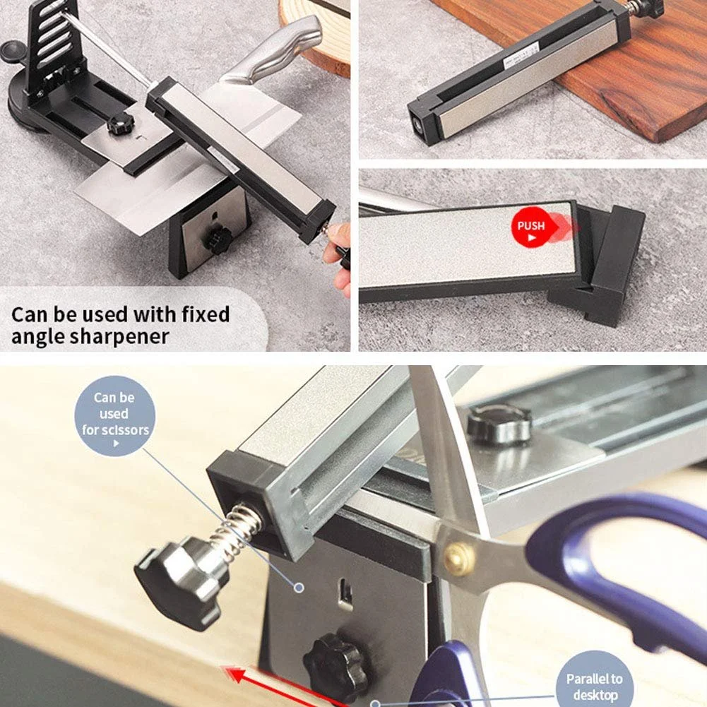 Точило для ножів із фіксованим кутом 3 алмазні камені 20-60 градусів, фото №9