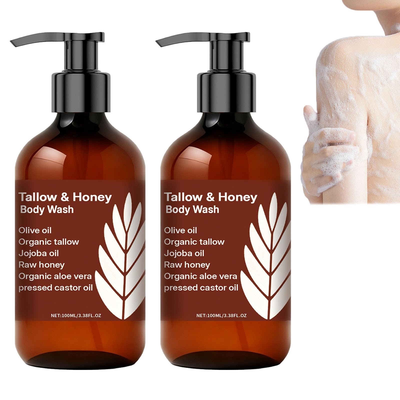 Гель для душу з талом та медом Пілінг Алое Вера Оливкова олія Зволожувальна формула (2 шт), фото №1 Гель для душу з талом та медом Пілінг Алое Вера Оливкова олія Зволожувальна формула (2 шт), фото №1