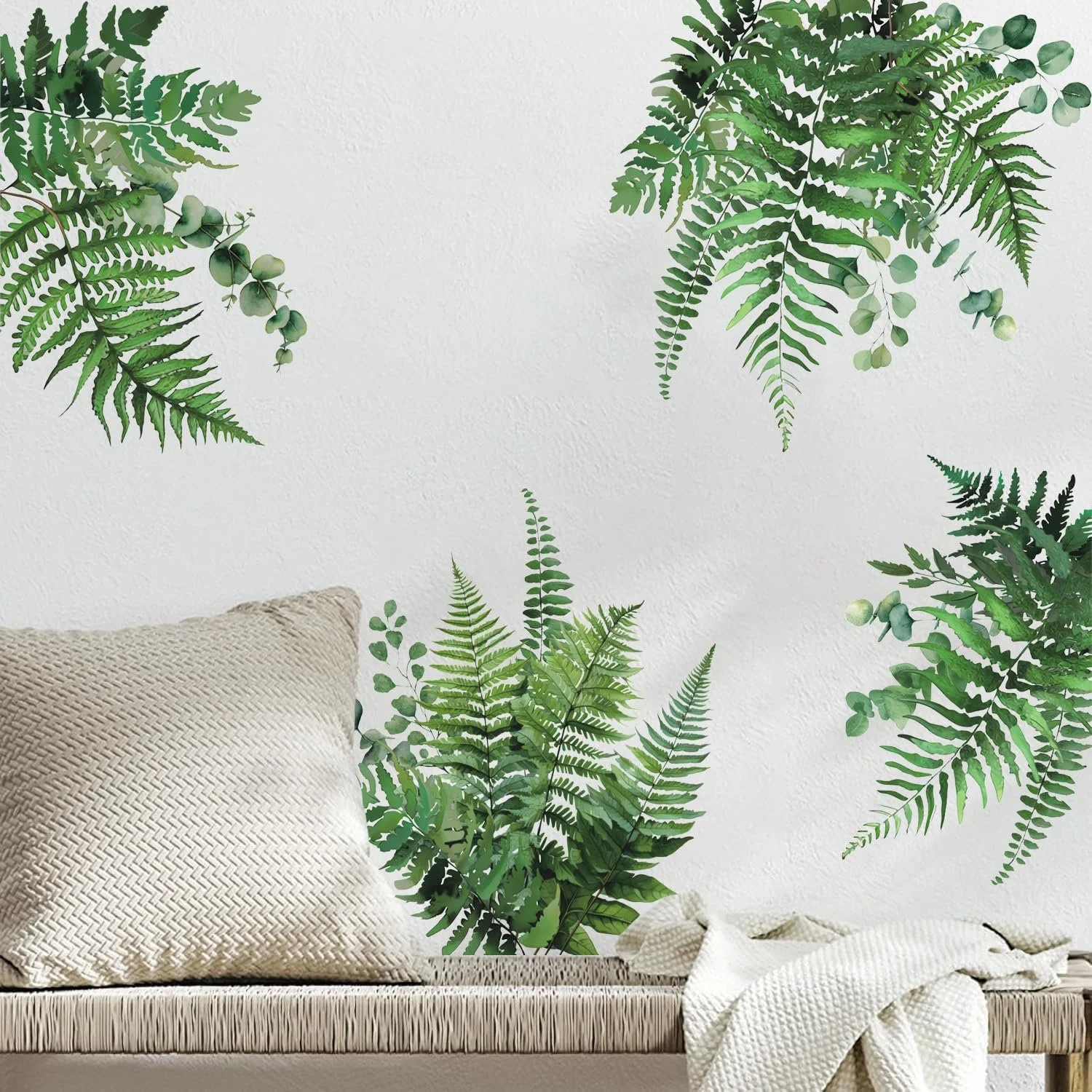 Наклейки на стіну HPNIUB Набір із 4 шт. Зелені рослини Знімні ліани, фото №3