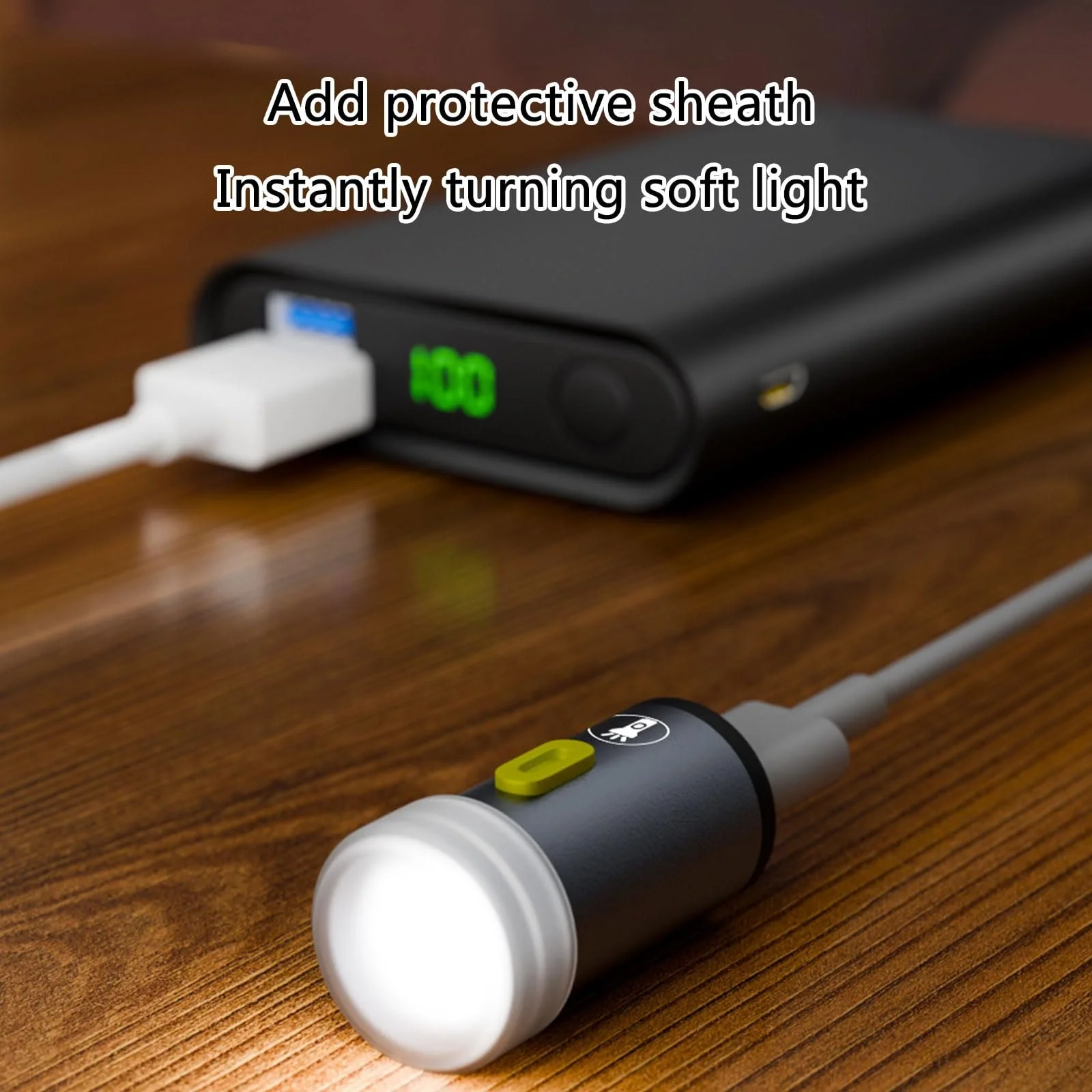 Кишеньковий ліхтарик Handtyp C без батареї зі сильним світлодіодним освітленням для щоденного носіння Портативний світлодіодний USB Type C, фото №8