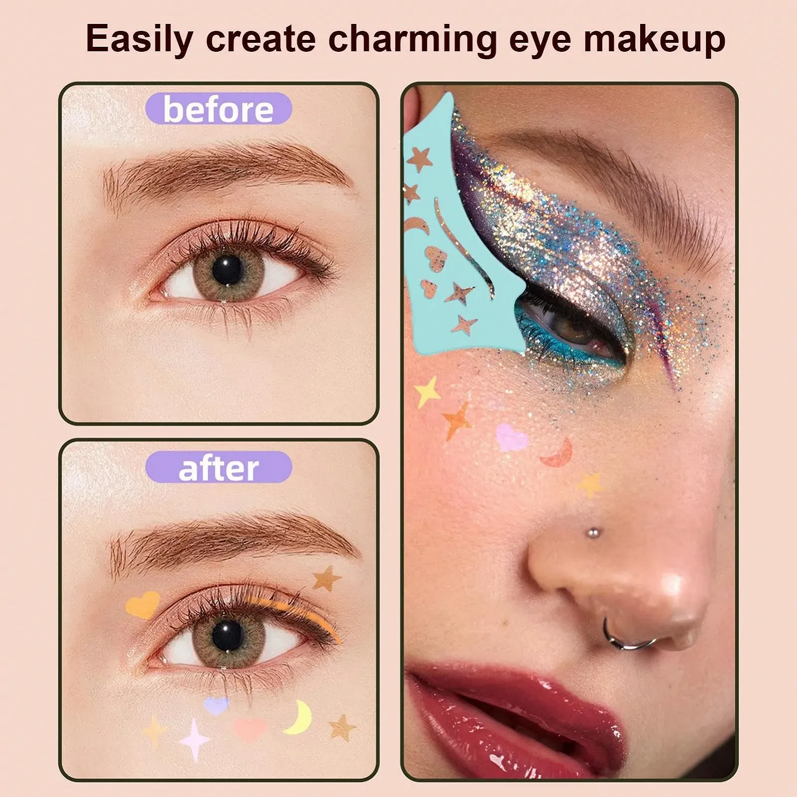 Инструмент для подводки крыльев Zuasdvnk, Трафареты, фото №3