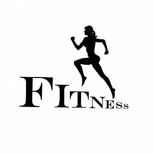 Наклейка на стіну Fitness Running Jogging Вінілова для стін, вікон та шаф - Фото 1