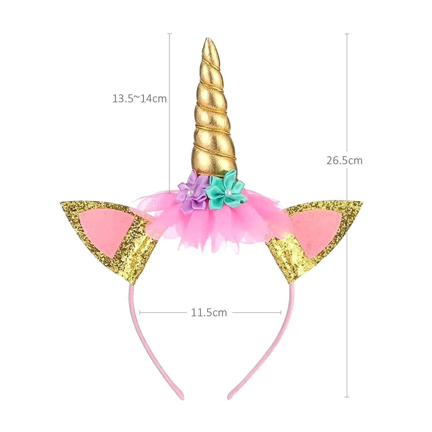 Обруч Єдиноріг Еластичний Єдиноріг Квітковий, фото №6