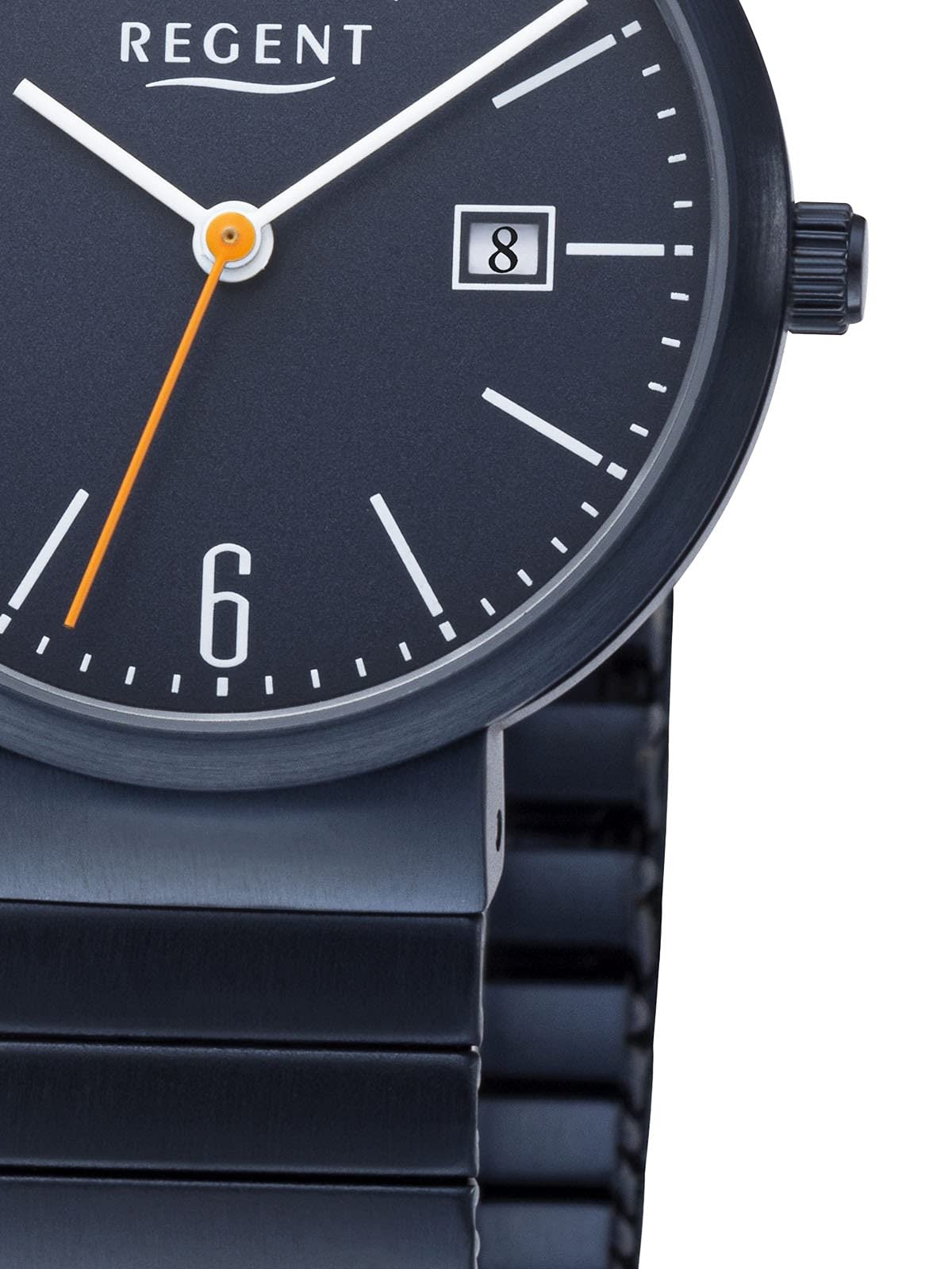 Женские часы REGENT с ремешком из нержавеющей стали, диаметр 29 мм, арабские цифры, кварцевые, дата, фото №2