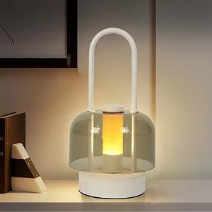 Настільна лампа LED Wireless Battery Dimmable Touch USB 3000 мАг Чорний - Фото 1