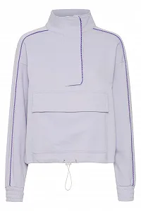 Женский свитшот Troyer The Jogg Concept JCSAKI с воротником-стойкой, 85% хлопок, 15% полиэстер, свободный крой - Фото 1