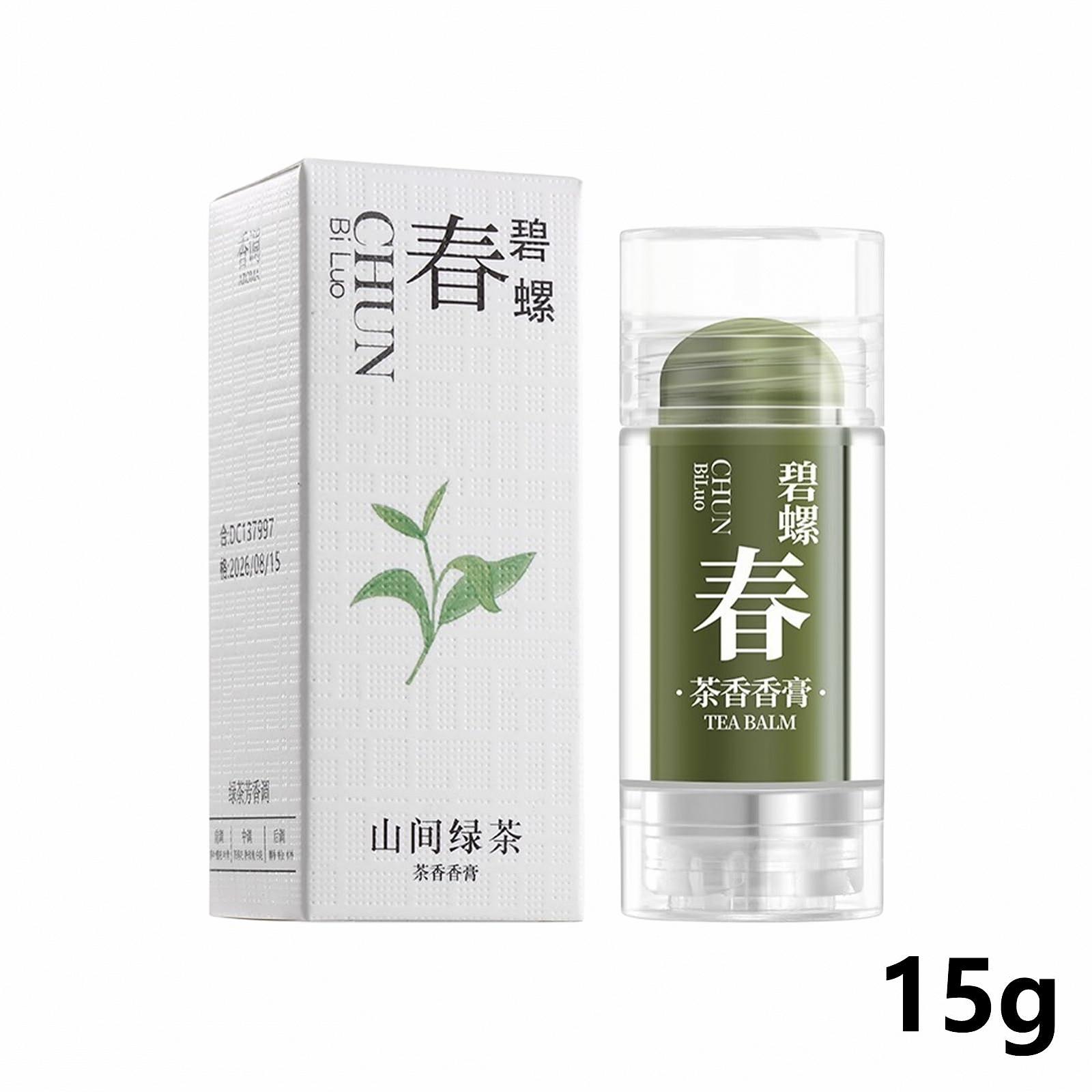 Тверді парфуми Coobaa кишеньковий бальзам з ароматом чаю, фото №5