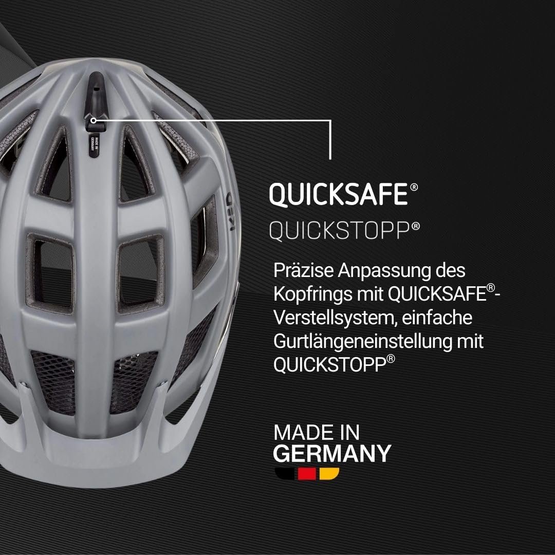 Шлем велосипедный Offroad KED Crom K-Fit Black Clear Fidlock Защитная сетка от насекомых Регулировка длины ремешка Quickstop Застежка ремня FIDLOCK Интегрированный задний светодиодный фонарь MaxShell Technology, фото №3