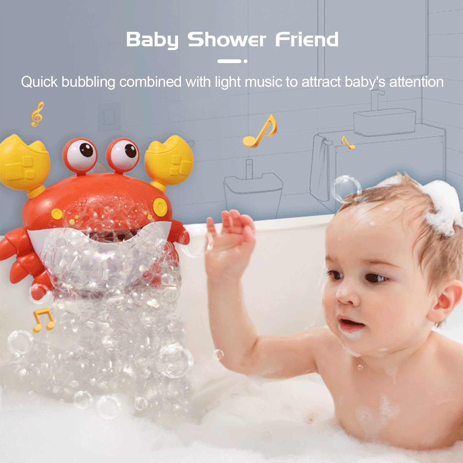 Игрушка для ванны Крабовый Пузырь с Музыкой, фото №3