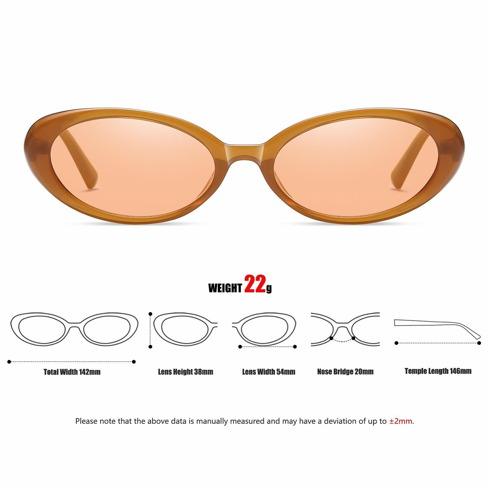 Сонцезахисні окуляри Овальні YUELUQU Retro UV400, фото №3