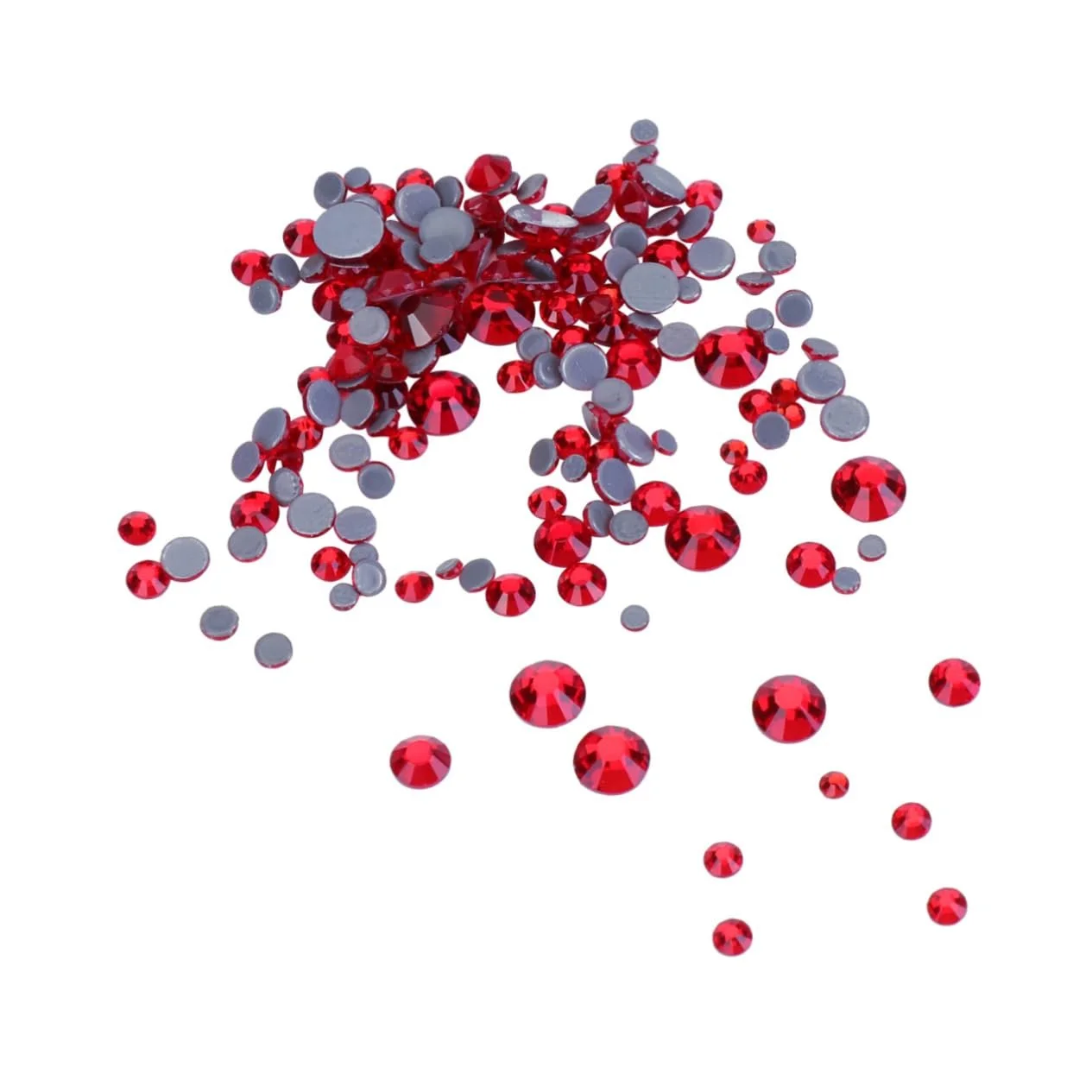 Наклейка для маникюра Healeved 1 Бриллиант для ногтей Бриллианты для маникюра Стразы для маникюра Украшение Кристаллы для ногтей Бисер для ногтей Наклейки для ногтей Плоская задняя часть Драгоценные камни с плоской задней частью 3D Камни для ногтей Красный, фото №1