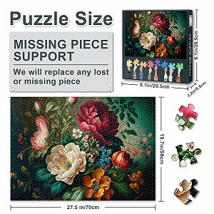 Пазл Vintage Bouquet Botanical Art 1000 елементів XXL 70 x 50 см synthetic.ua - Фото 1