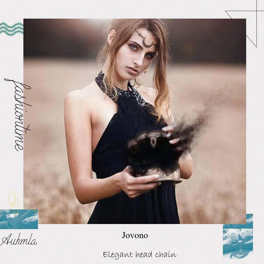 Обруч на голову в стилі бохо Jovono, фото №3