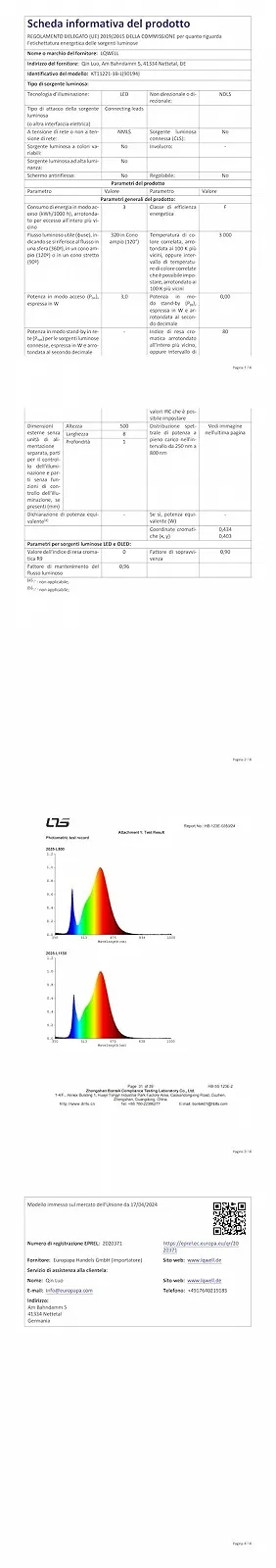 Настільна світлодіодна лампа LQWELL металева сучасна 3000K, фото №5