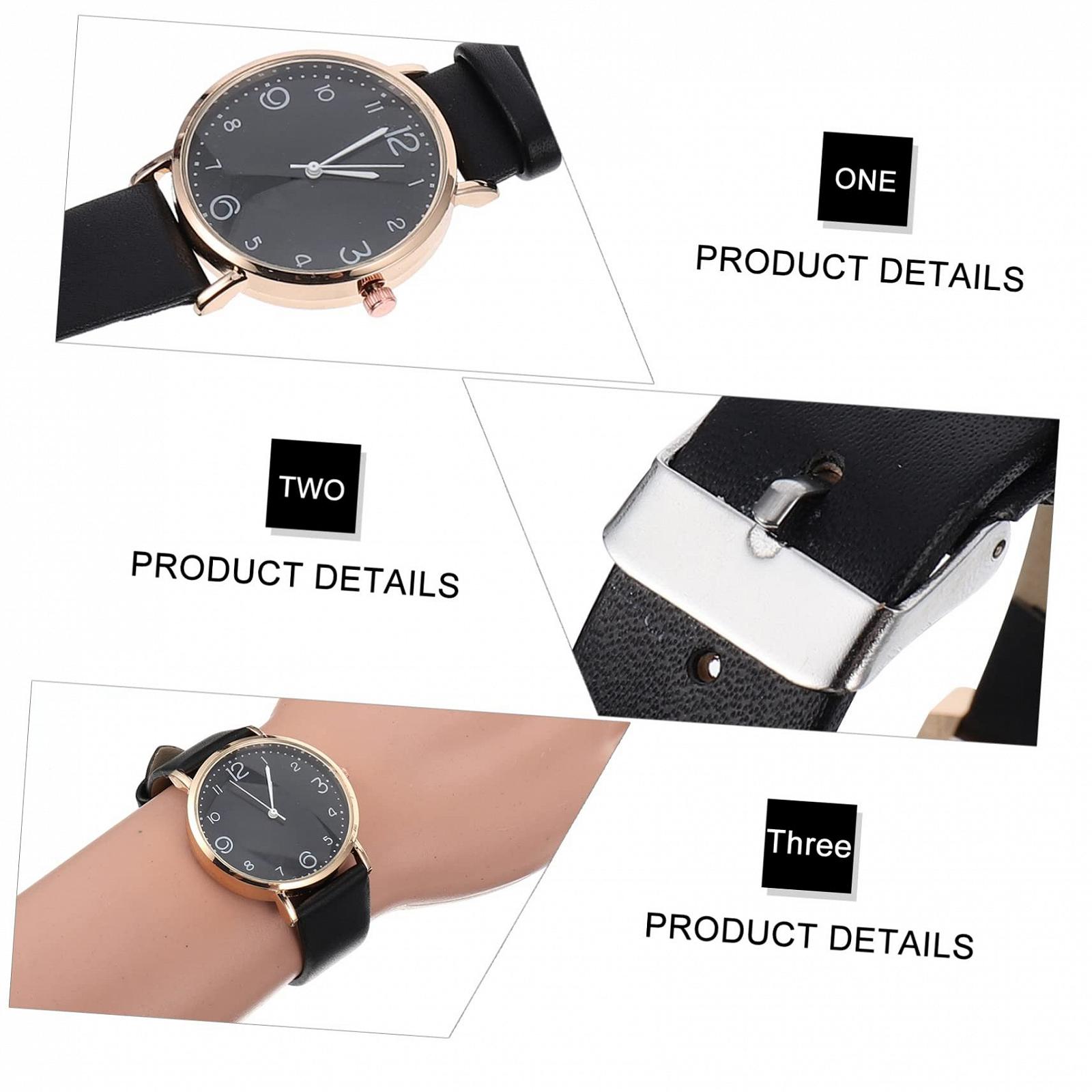 Жіночий годинник Healvian, бежевий, сріблястий, фото №5