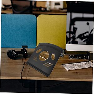 Регулируемая Подставка для Ноутбука для ПК Легкая и Портативная с Нескользящими Подкладками Охлаждение и Экономия Места Совместима со Всеми Ноутбуками synthetic.ua - Фото 1