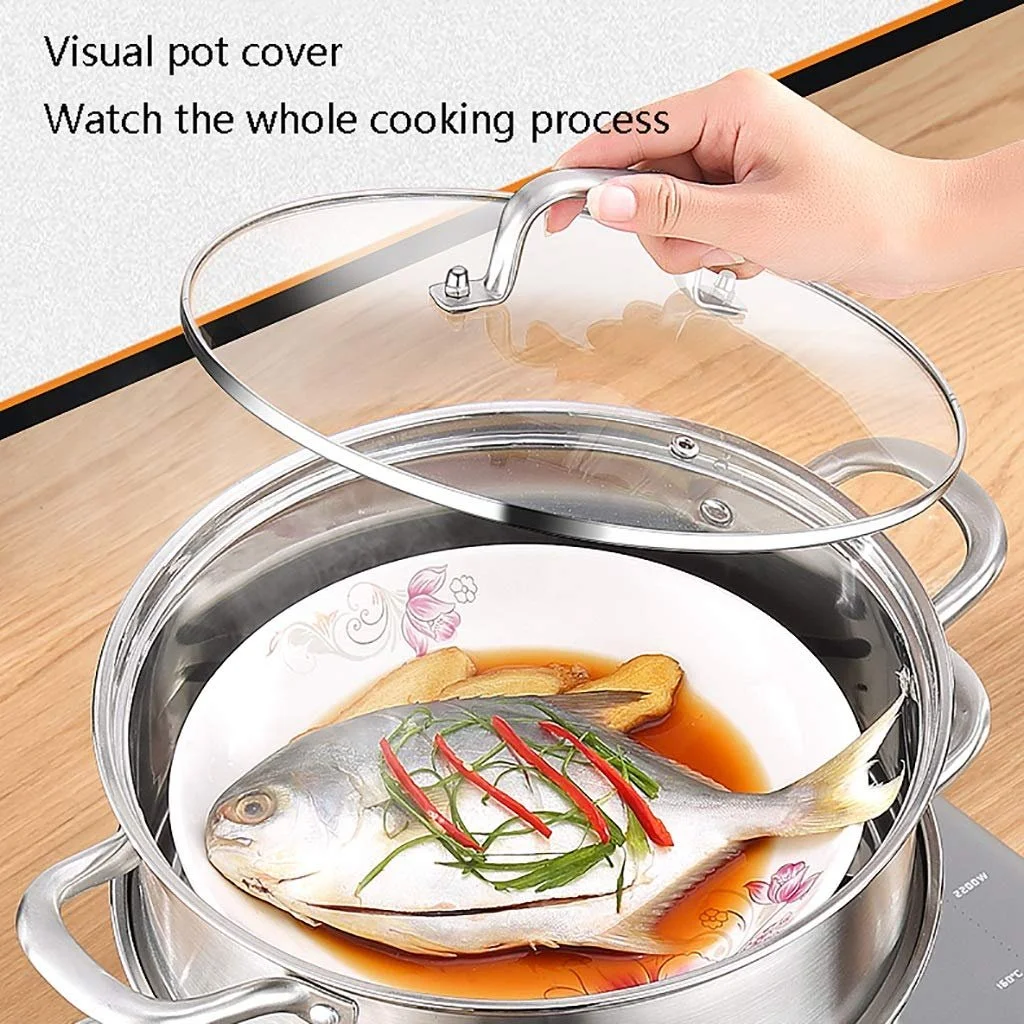 Кастрюля для запекания из нержавеющей стали с крышкой для индукционных плит 25.5 см 8 л, фото №6 Кастрюля для запекания из нержавеющей стали с крышкой для индукционных плит 25.5 см 8 л, фото №6