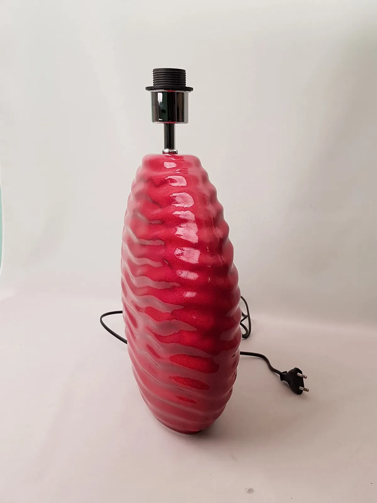 Настільна лампа Generisch Elita Red Glaze Champagne керамічна, фото №6