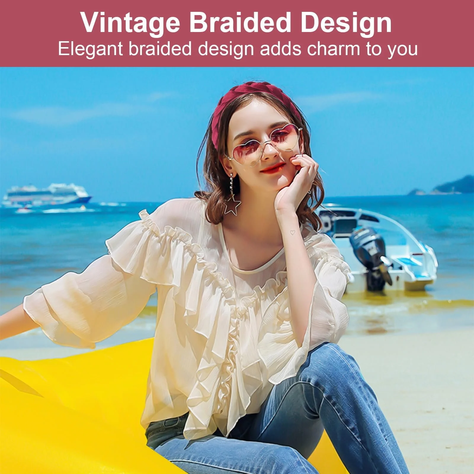 Обруч Оксамитовий плетіний вигляд, фото №4