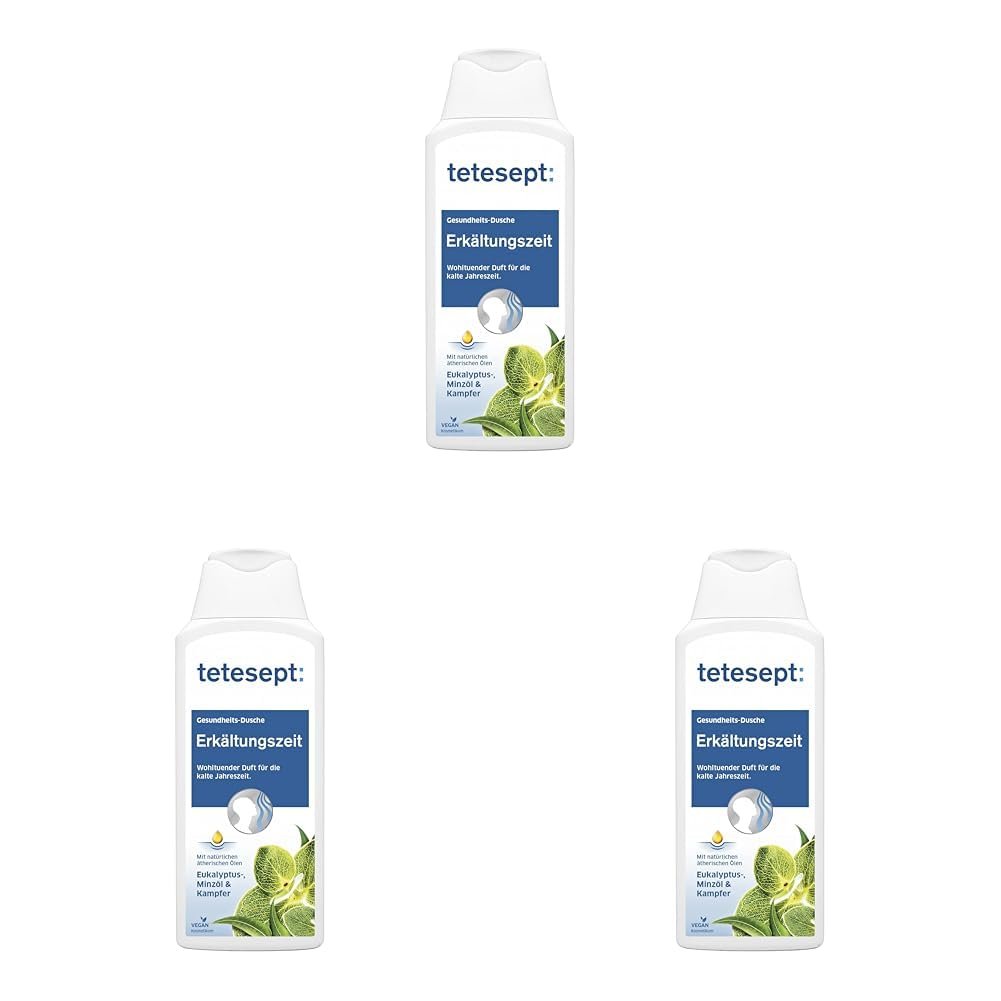 Гель для душа tetesept Cold Time Eucalyptus Oil & Camphor pH-нейтральный 3 шт, фото №1