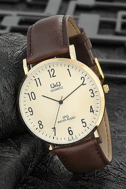 Наручний годинник Q&Q Чоловічий Шкіряний браслет Коричневий 39 мм, фото №3 Наручний годинник Q&Q Чоловічий Шкіряний браслет Коричневий 39 мм, фото №3