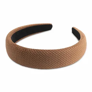 Обруч Бархатный Мягкий Коричневый - Фото 1