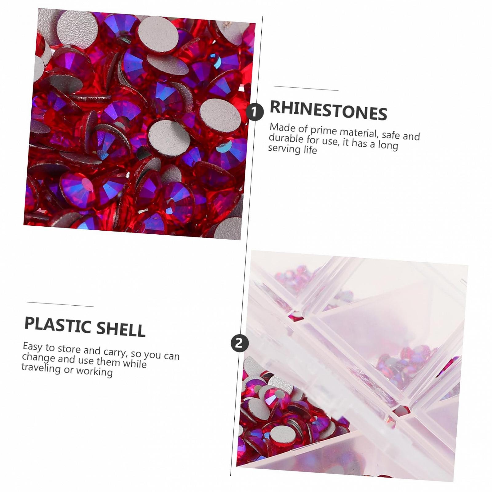 Стразы Flatback FRCOLOR для дизайна ногтей с большими AB кристаллами, блестящие стразы для творческого дизайна ногтей, фото №9