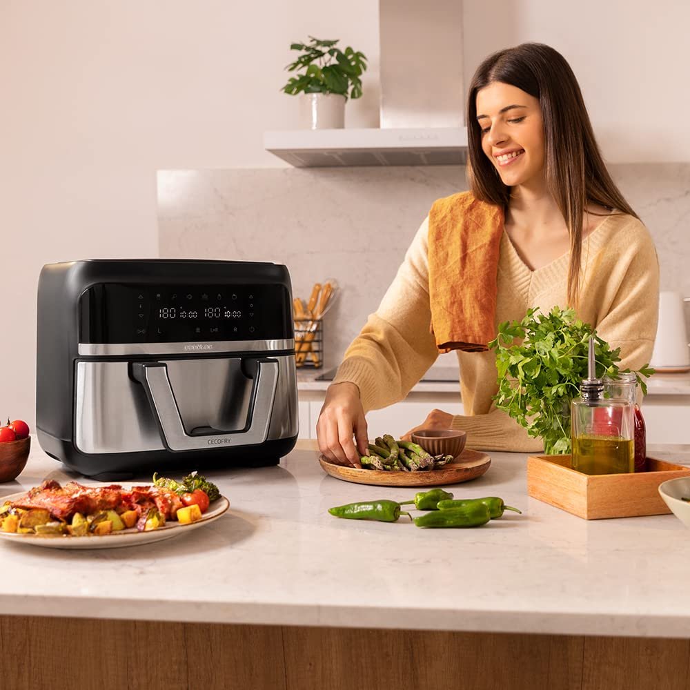 Мультипечь Cecotec Cecofry Dual 9000 9 л 2850 Вт Сенсорная панель 6 режимов PerfectCook, фото №8 Мультипечь Cecotec Cecofry Dual 9000 9 л 2850 Вт Сенсорная панель 6 режимов PerfectCook, фото №8