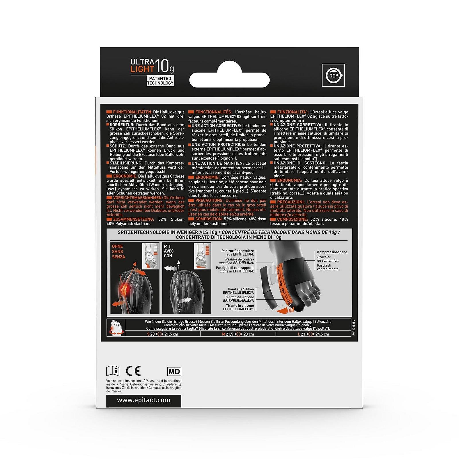 Ортез Epitact Sport Hallux Valgus FLEX 02 Розмір M, фото №3 Ортез Epitact Sport Hallux Valgus FLEX 02 Розмір M, фото №3
