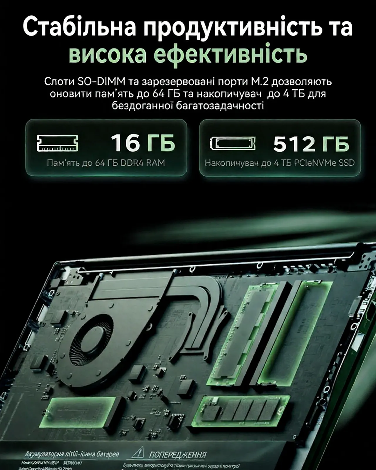 Ноутбук 15.6'' ACEMAGIC LX15 PRO Ryzen 5 7430U RAM 16GB SSD 512GB Windows 11 (UKR), фото №4