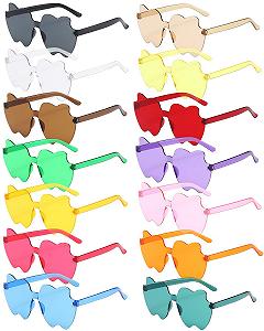 Сонцезахисні Окуляри Безоправні у Формі Яблука 14 пар Різнокольорові - Фото 1