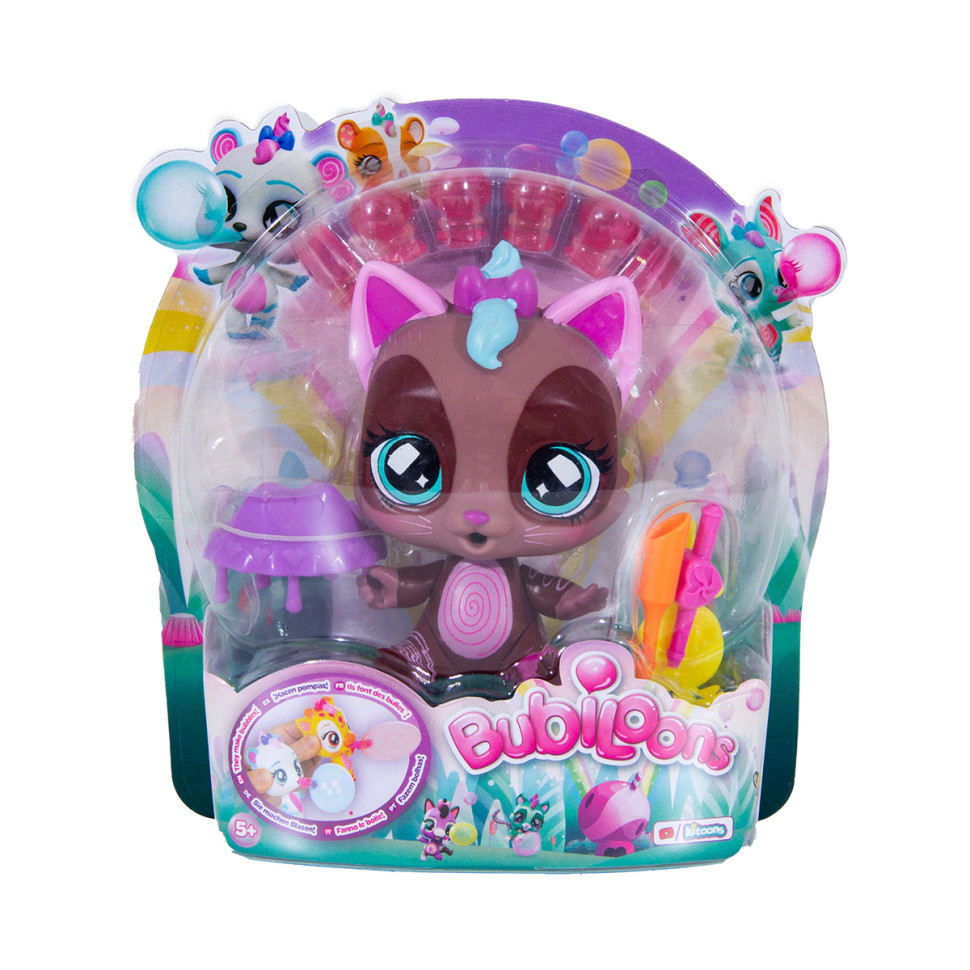 Детский игровой набор Котенок Кира 85596 Bubiloons фигурка аксессуары шарики, фото №1