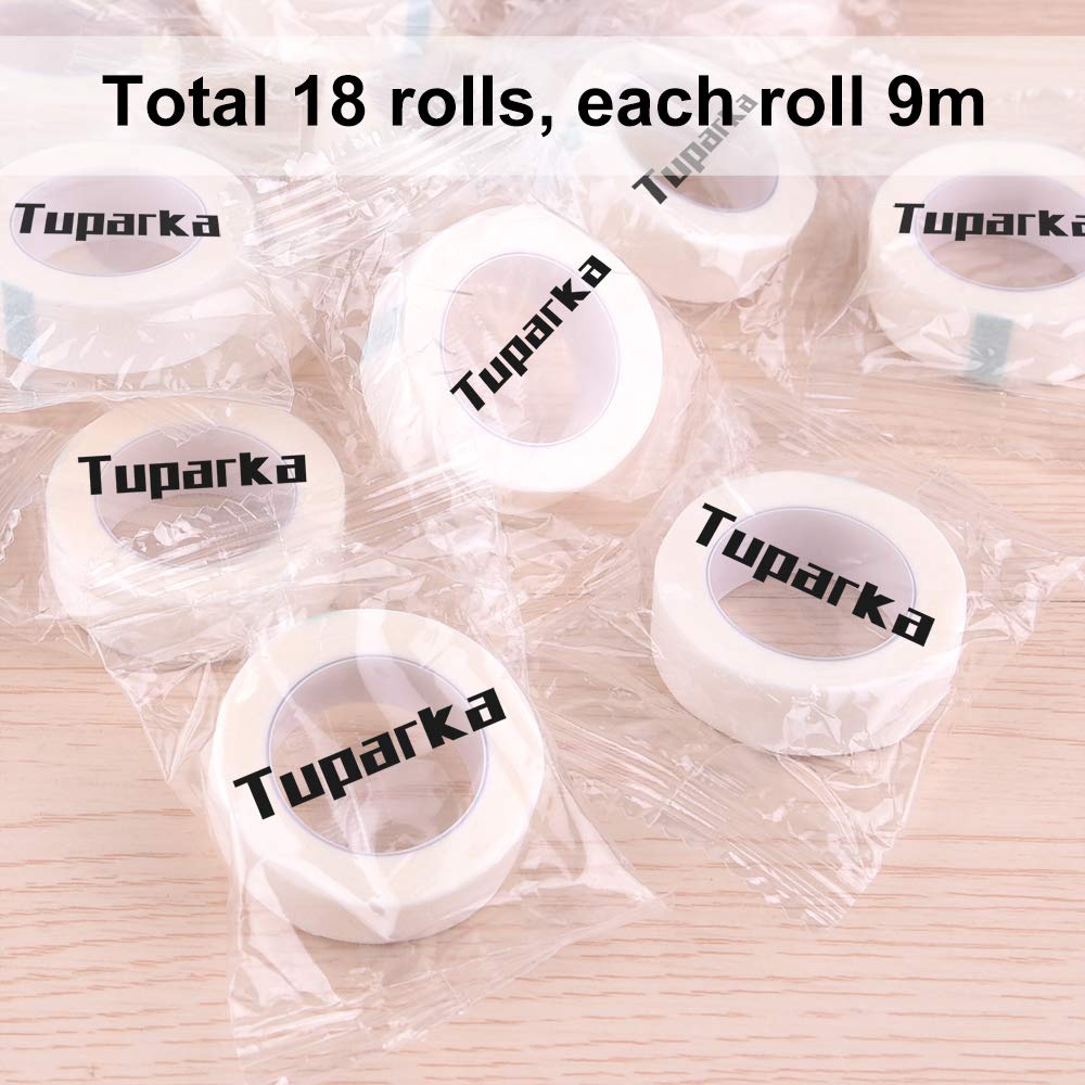 Стрічка для вій TUPARKA 18 Pack Micropore 0.5 дюйма x 10 ярдів на рулон, фото №7