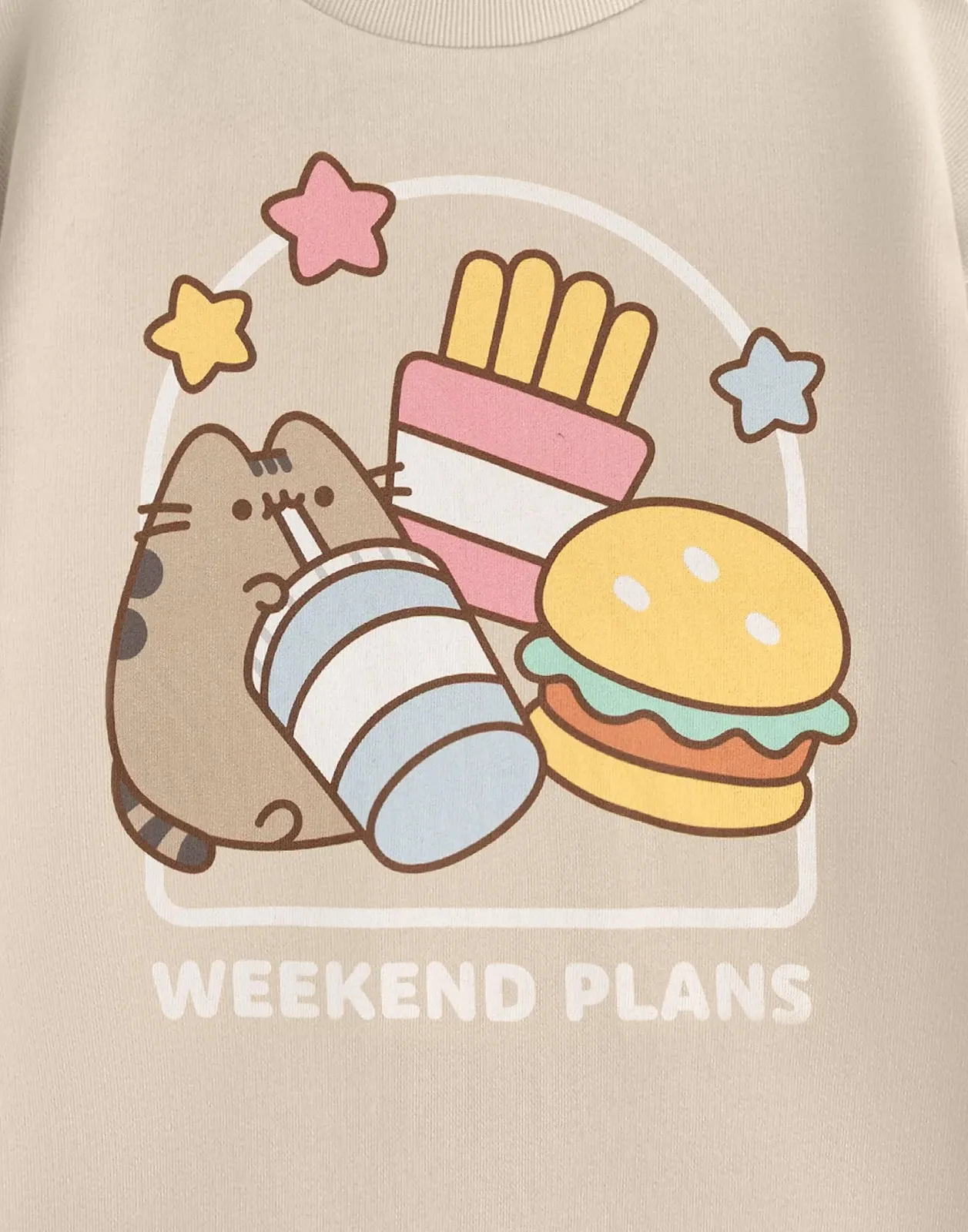 Світшот Pusheen бежевий для дівчат, фото №7