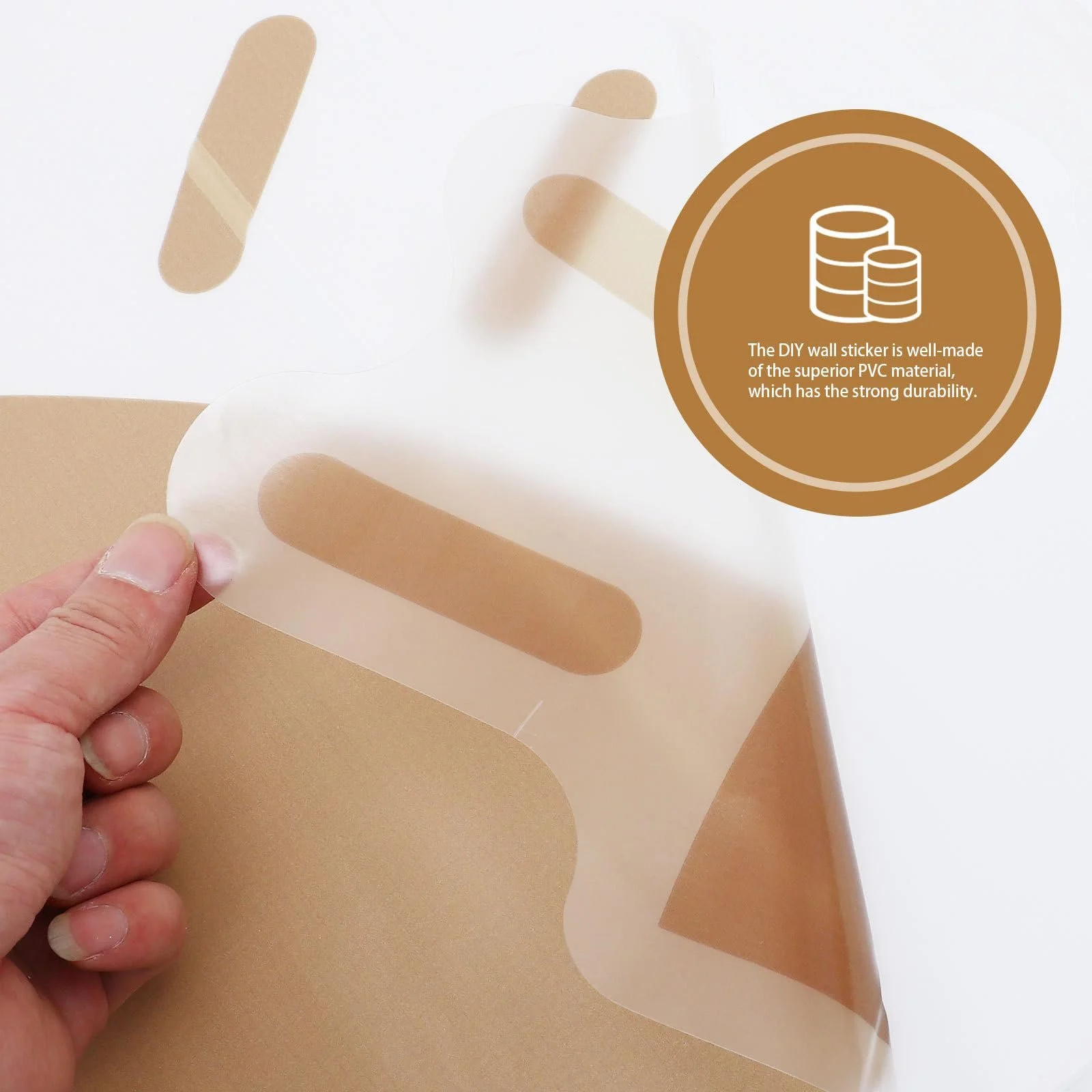 Наклейка на стіну Ciieeo Boho Sun PVC Коричнева, фото №7