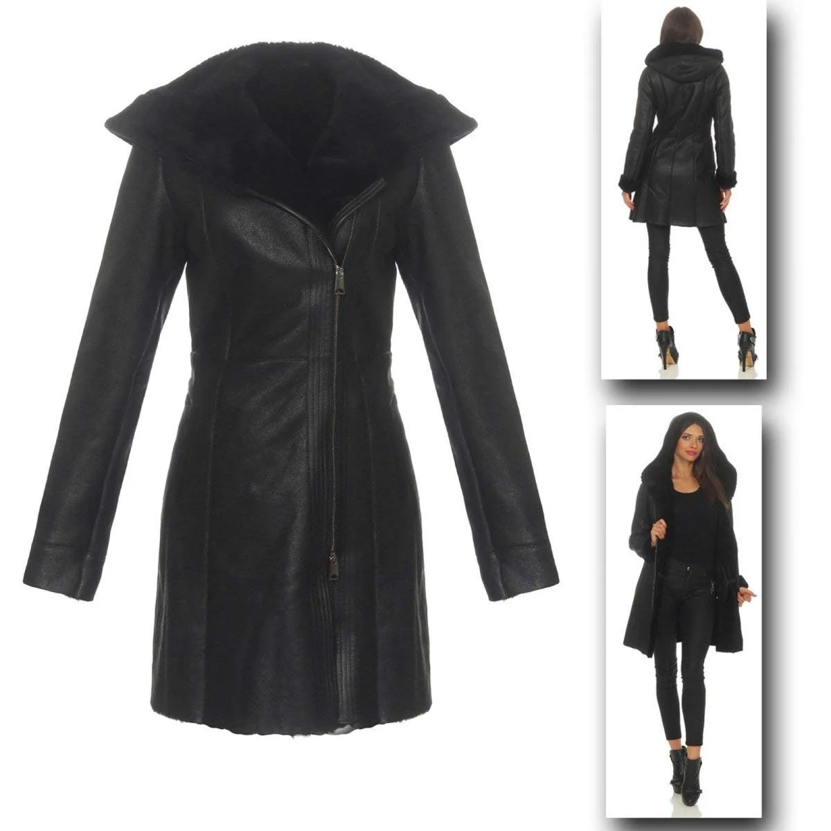 Пальто из овчины Hollert Kate Женское зимнее кожаное пальто, фото №6 Пальто из овчины Hollert Kate Женское зимнее кожаное пальто, фото №6