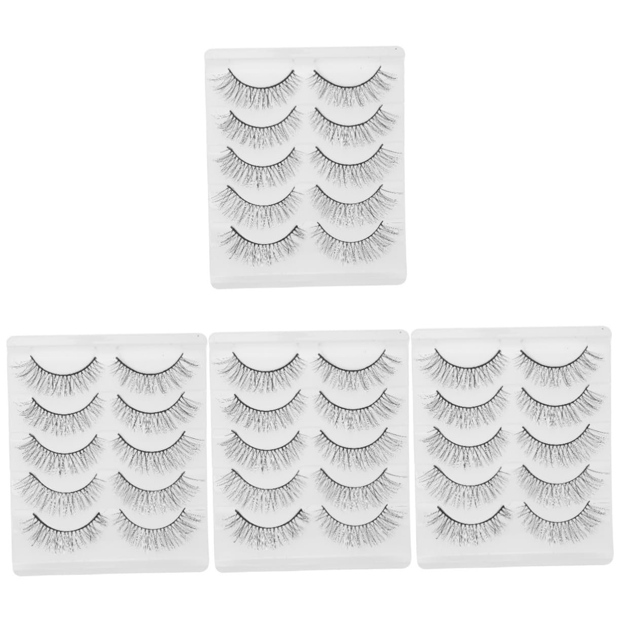 Вії Angoily 20 Пара Короткі Накладні Вії Falsecara Штучний Натуральні 3D Хімічне Волокно, фото №1