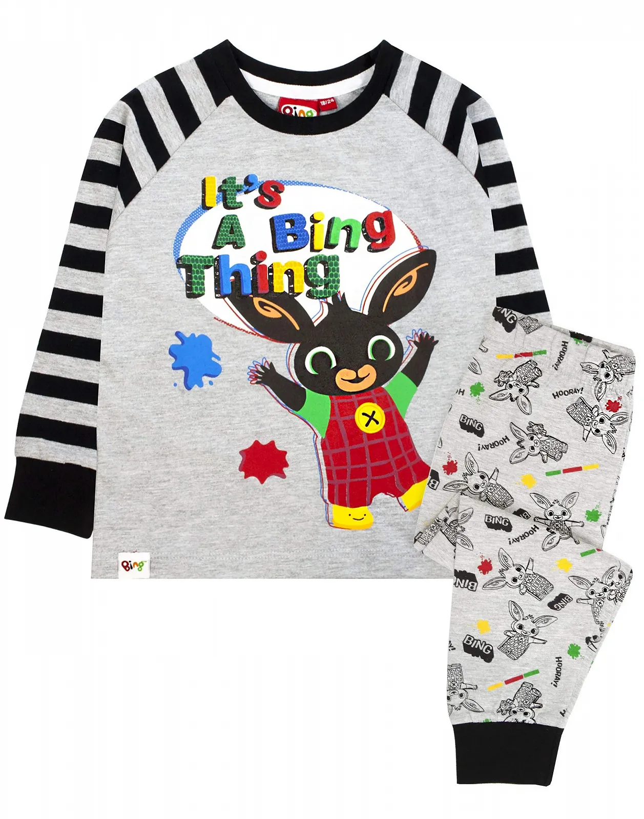 Пижама Bing Bunny Thing Cbeebies Character для мальчиков с длинными рукавами, фото №1 Пижама Bing Bunny Thing Cbeebies Character для мальчиков с длинными рукавами, фото №1