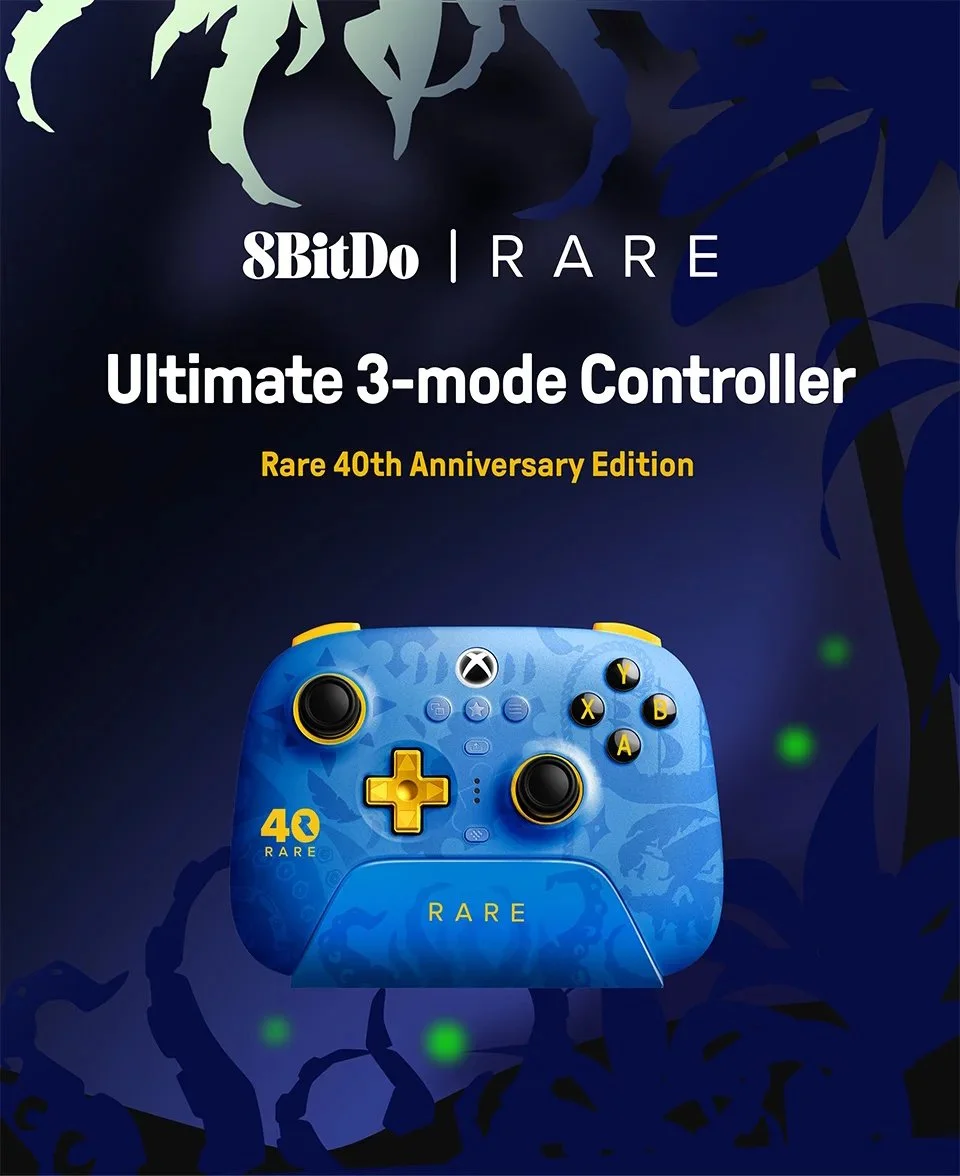 Геймпад 8Bitdo Ultimate 3 Rare 40th Anniversary Edition + Док-станция, фото №2
