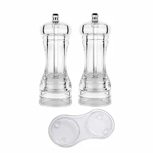 Акриловая мельница для специй, инструмент для точного помола солей и перца, простая в использовании - Фото 1