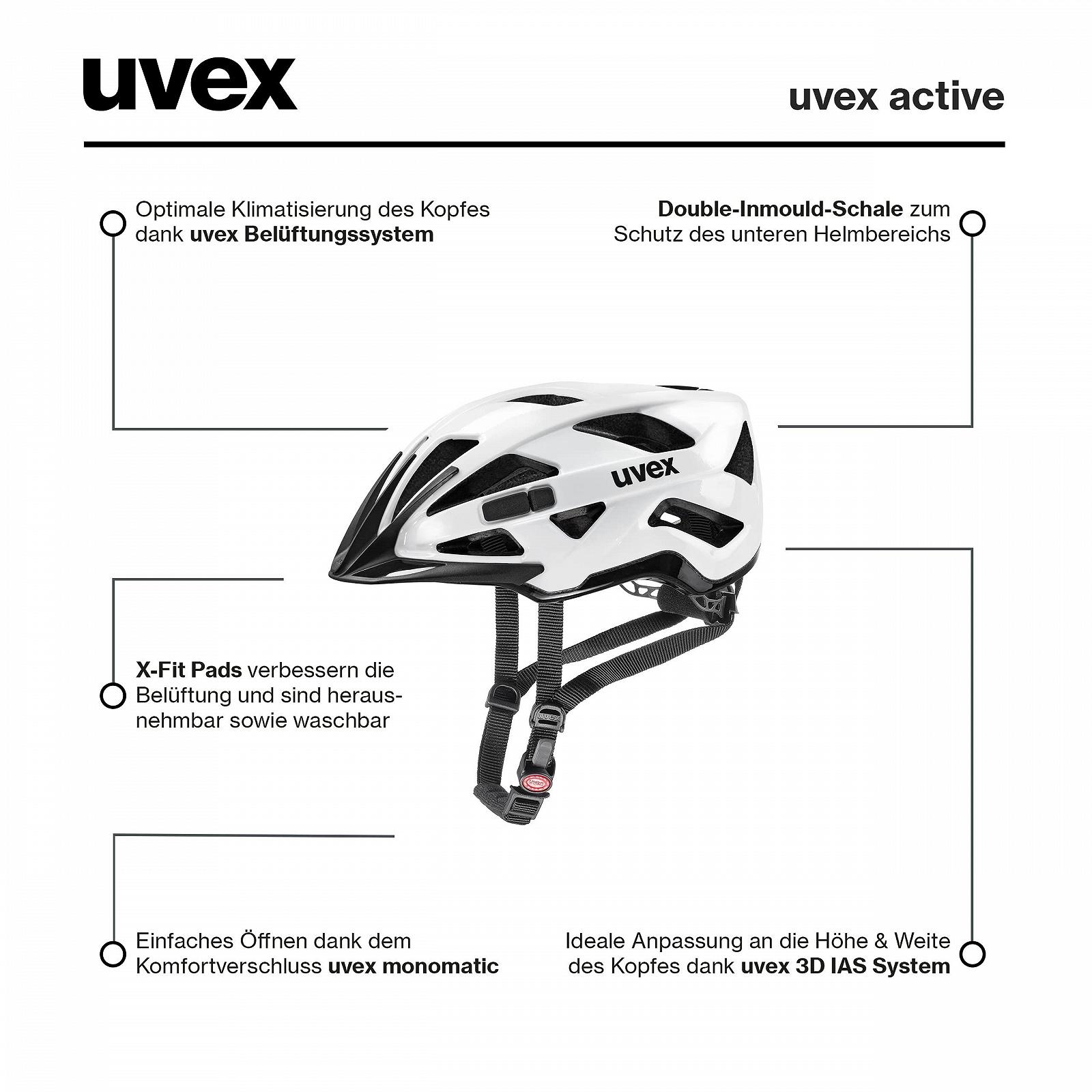 Велосипедний Шолом Uvex Active Aqua 2020 Синій, фото №6