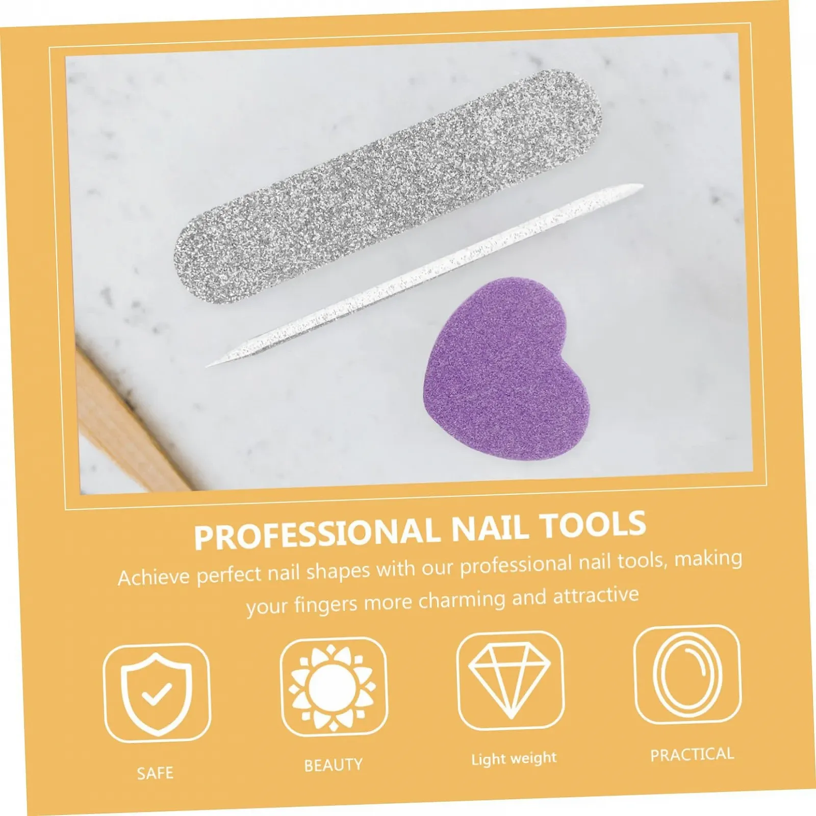 Набор для ногтей OATIPHO 10 шт., буфер, пилка для ногтей, гравий, фото №9 Набор для ногтей OATIPHO 10 шт., буфер, пилка для ногтей, гравий, фото №9