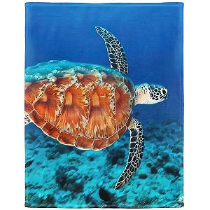 Покривало YISUMEI 150 x 200 см блакитне море, м'яка, підходить для ліжка або дивана - Фото 1