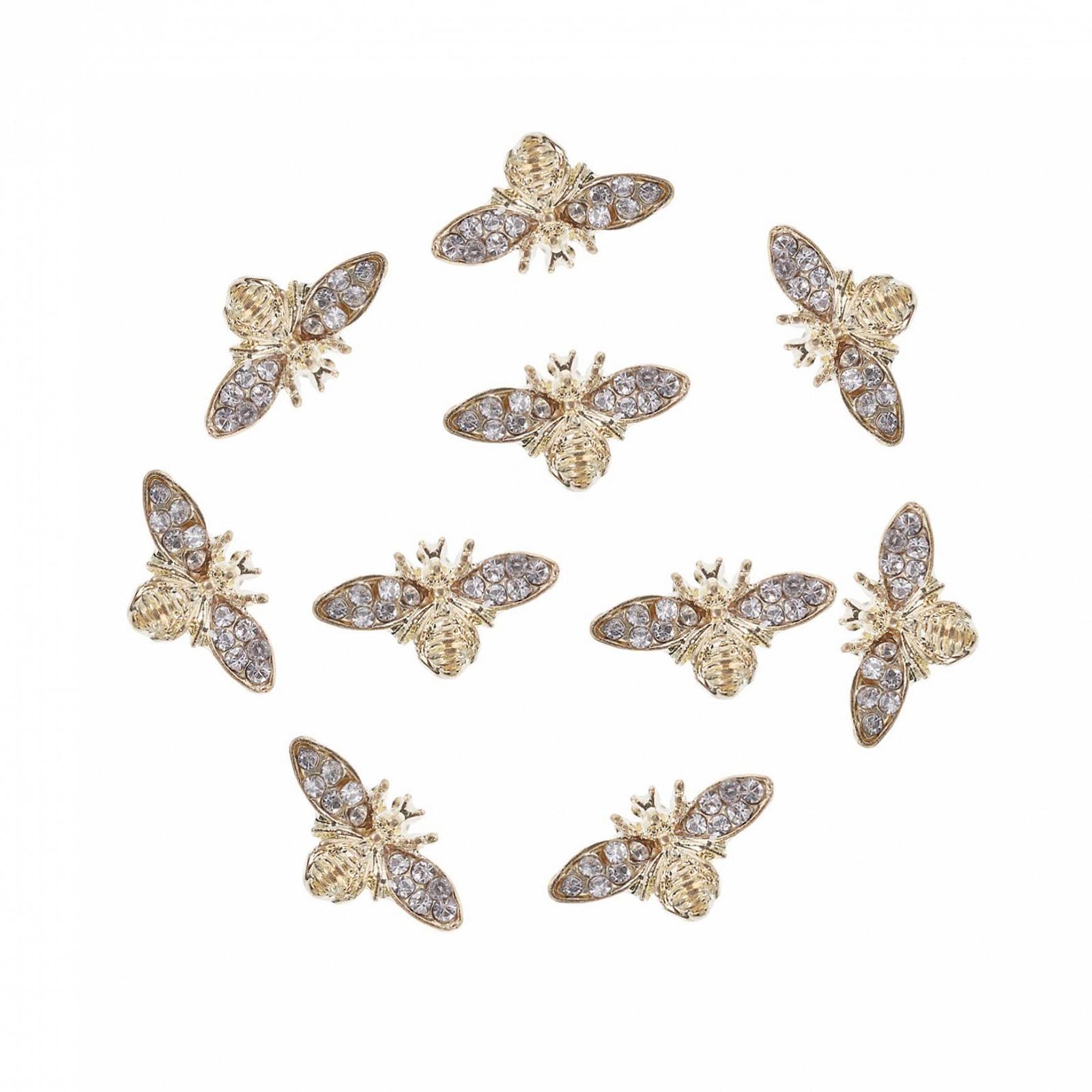 Аксессуары для ногтей FOMIYES Бриллианты для ногтей Стразы Мини набор для маникюра Бриллиантовый кристалл 3D для ногтей Кристалл для ногтей Самоцветы Мини кристалл Подвеска пчелка, фото №1