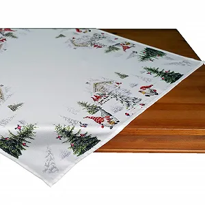 Ранер для столу Raebel Gnomes in the Snow 40 x 140 см Різнокольоровий synthetic.ua - Фото 1
