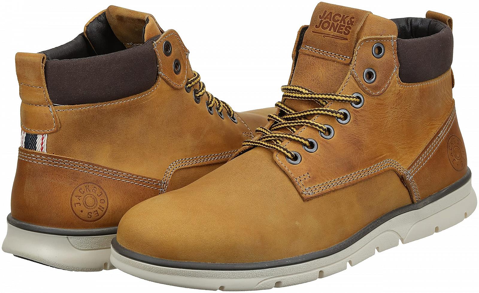 Ботинки JACK & JONES Кожаные Jfwtubar Honey Sn, фото №7