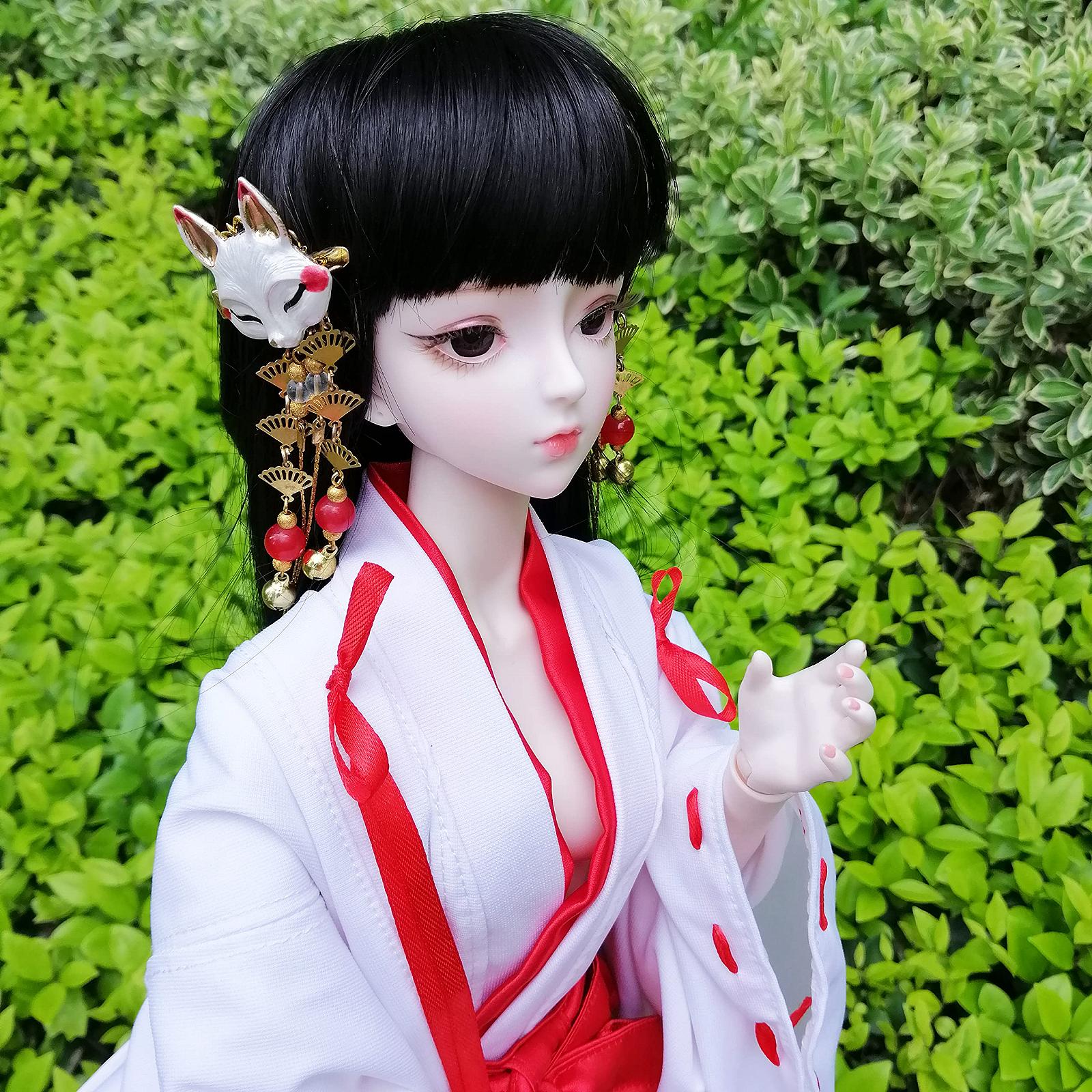 Кукла EVA BJD Japanese Witches Girl 1/3 62 см Кимоно, фото №6